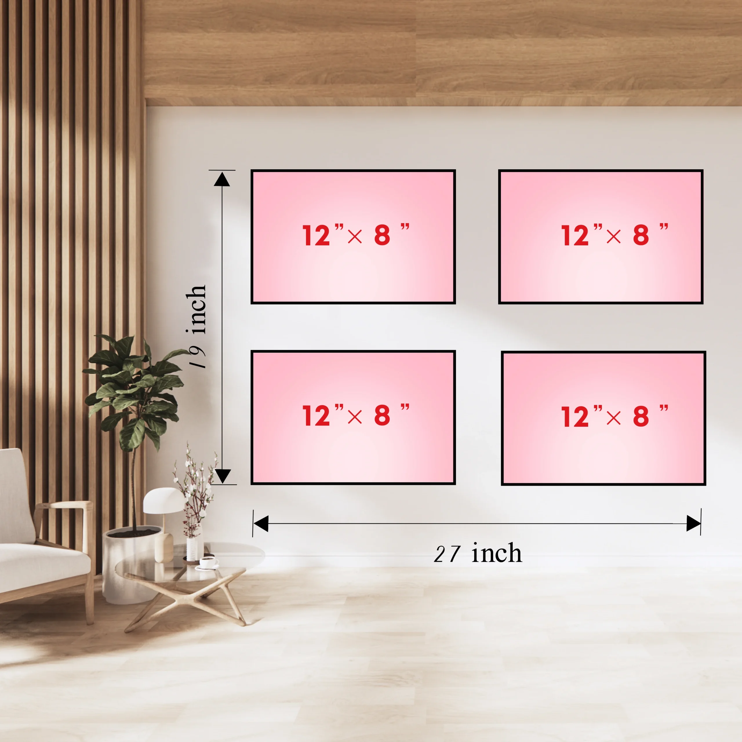 Organic Wall Accents, Multi-Size 12″x8″