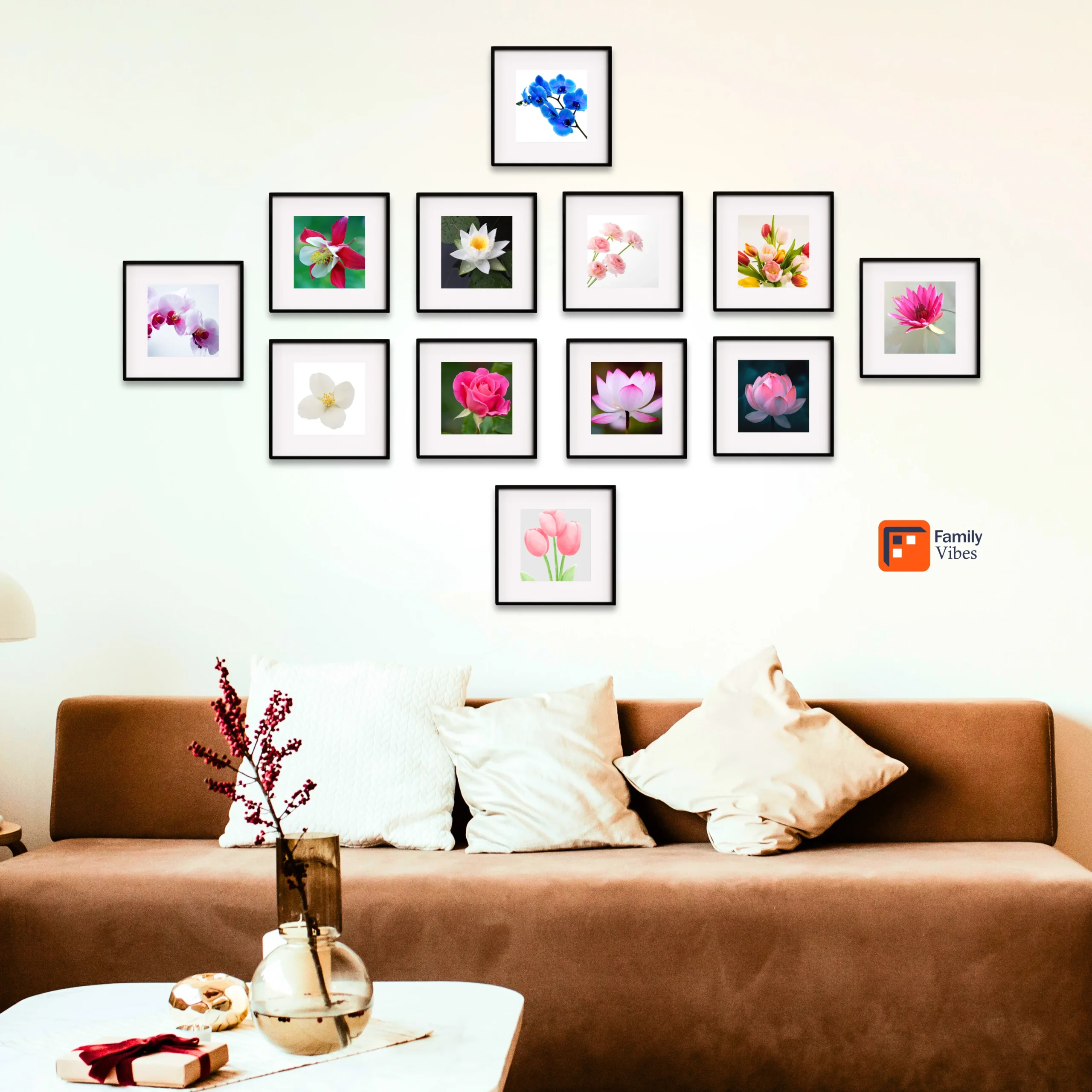 Mini Floral Wall Art – 8″x8″