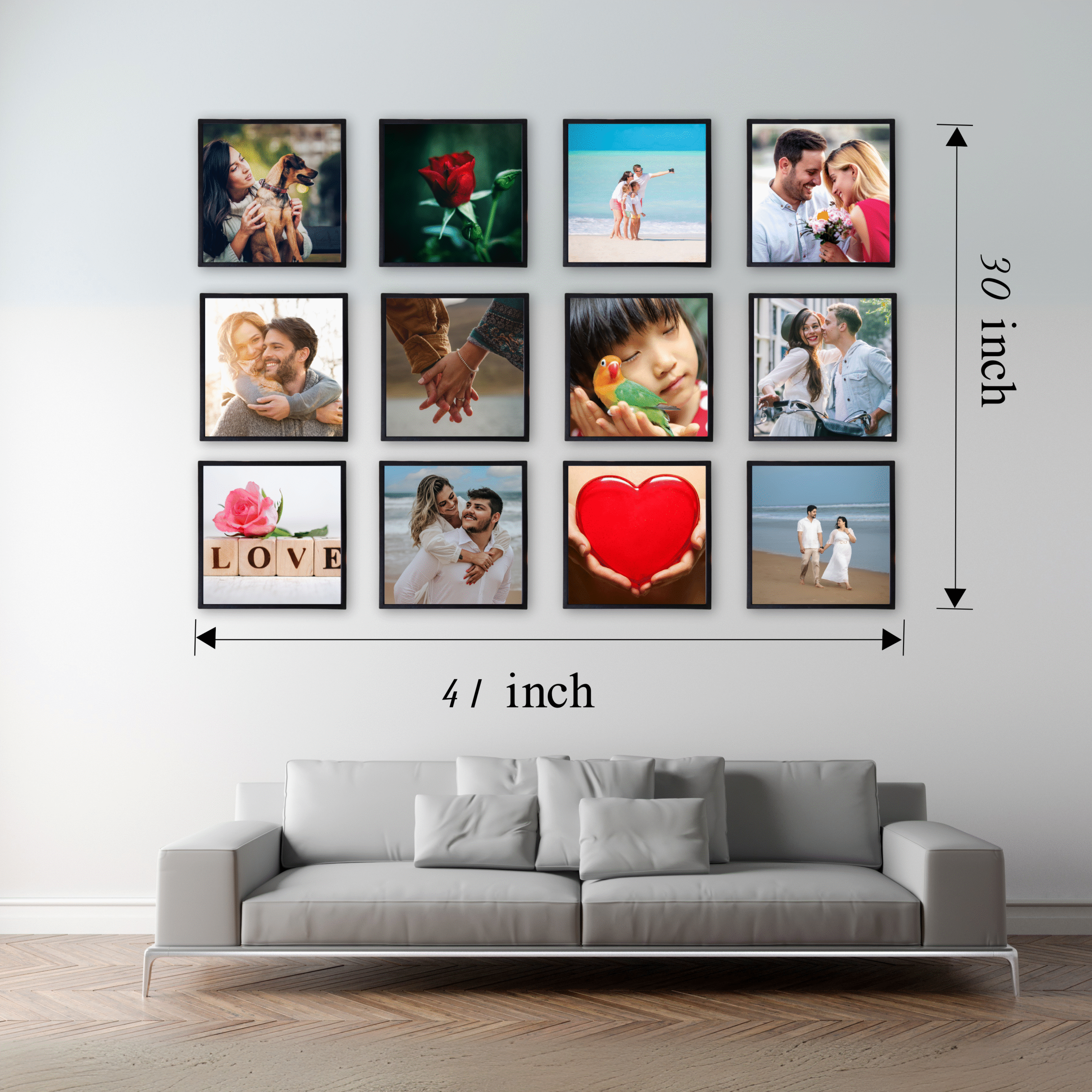 Holiday Memories Wall Decore Design size 8"x8"