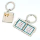 Engraved Metal Key Chain with Photo Insert